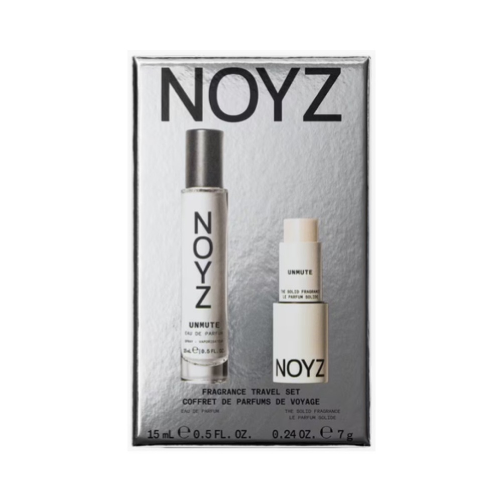 NOYZ Unmute Fragrance Travel Set - .5 fl oz spray & .24 oz solid - NIB